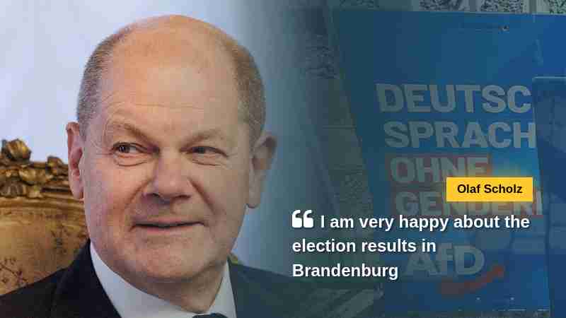 Olaf Scholz says I am very happy about the election results in Brandenburg via www.politico.eu, tags: bei den wahlen - CC